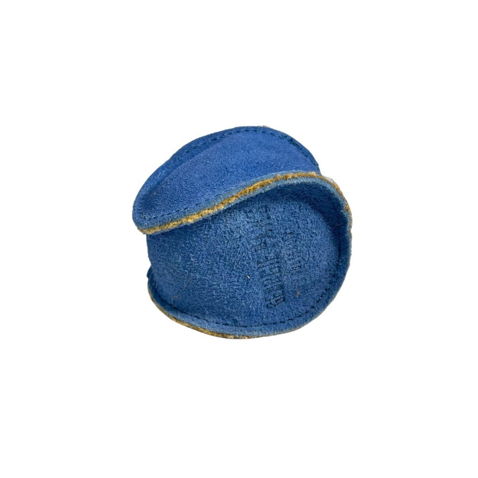 A Georgie Paws Ball Blue shoe with a leather lining.