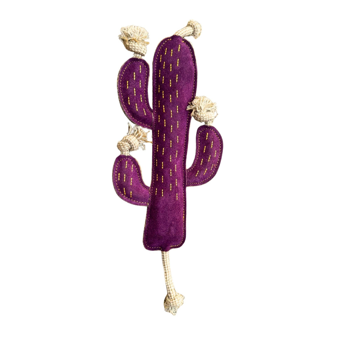 Cactus Dog Toy, a handmade buffalo suede dog toy by Georgie Paws