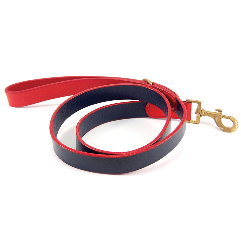 Jersey Lead - navy+red - Georgie Paws