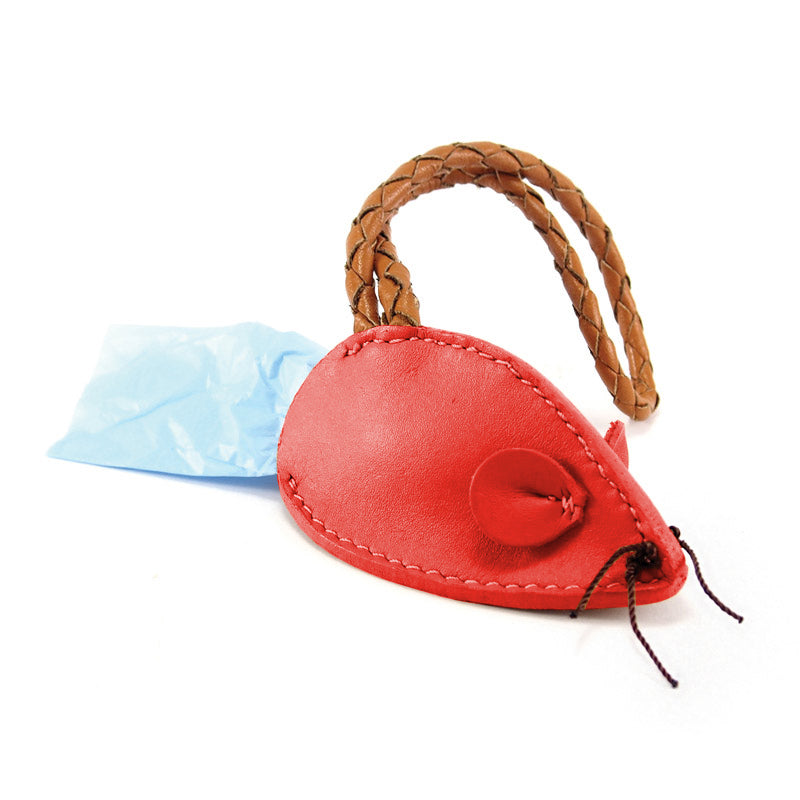 Mouse Poobag Dispenser - red - Georgie Paws