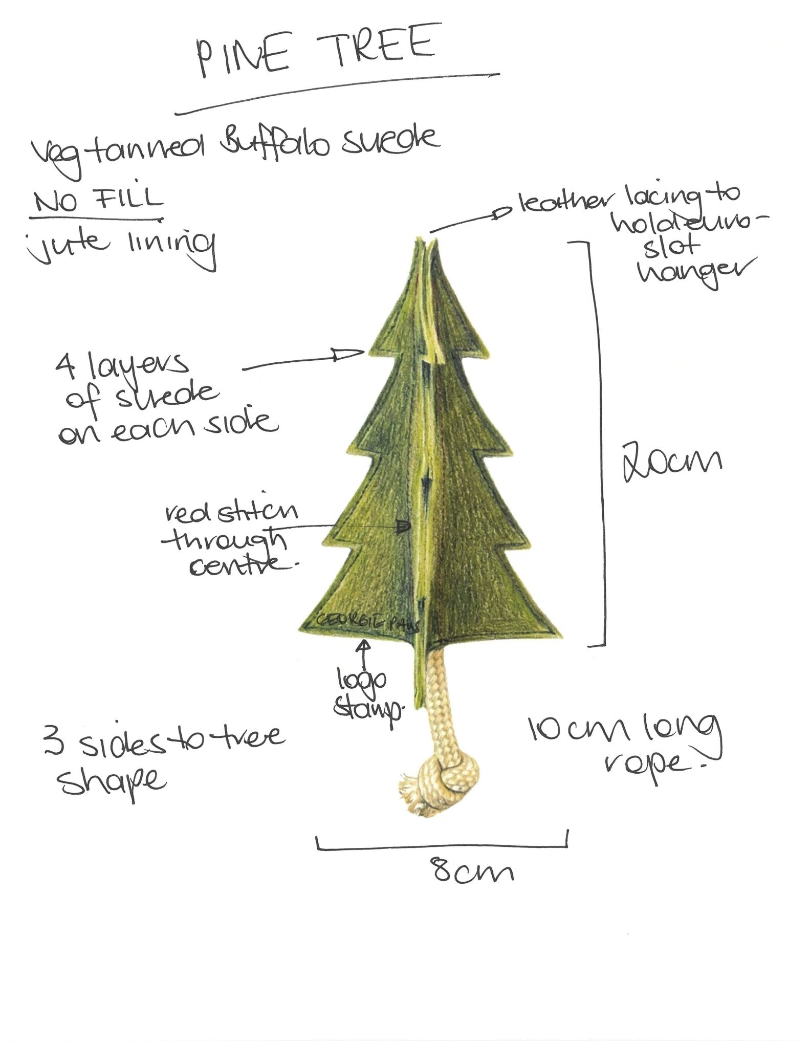 Pine Tree Tug Toy - Georgie PawsPine Tree Tug ToytoyGeorgie Paws