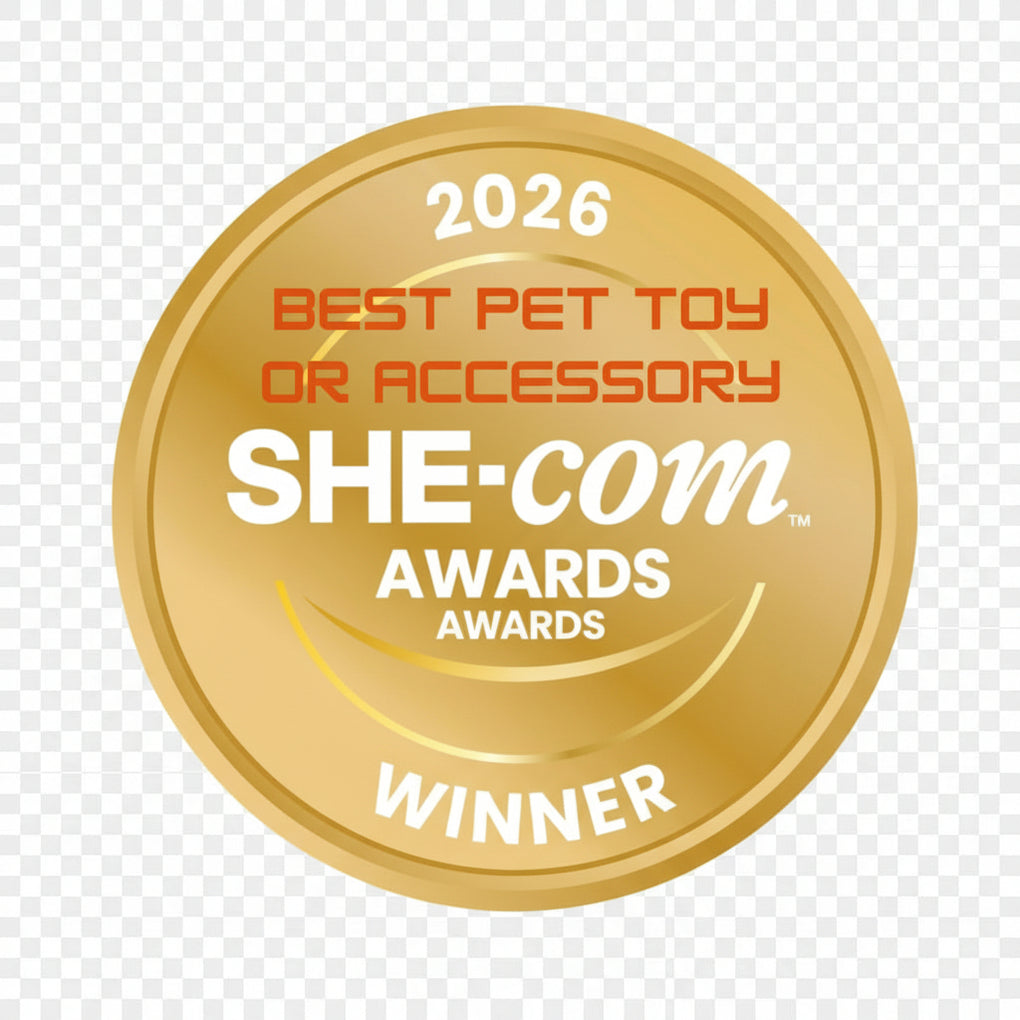 Award winning designs.  SHE-com Best Pet Toy or Accessory 2026