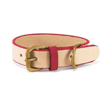 Jersey Collar - Natural+Red - Georgie PawsJersey Collar - Natural+RedCollarGeorgie Paws